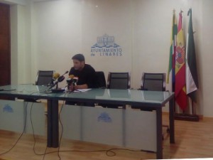 Salvador Hervás, Ciudadanos Linares en rueda de prensa