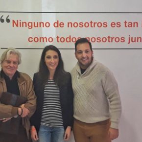 Javier Nart y Mónica Moreno se reúnen en Jaén con Jusapol para escuchar sus reivindicaciones “de justicia y sentido común”